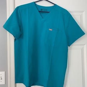 FIGS Leon Teal scrub top